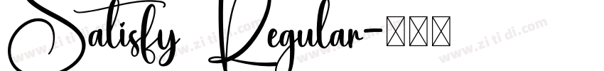 Satisfy  Regular字体转换